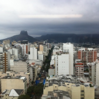 cloudy view of Rio de Janeiro